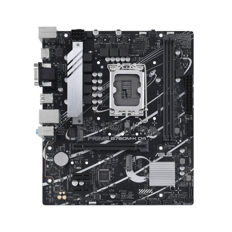 ASUS PRIME B760M-K D4 mATX Mainboard Sockel 1700 DP/HDMI/USB-A